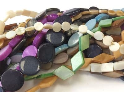 Natural Freshwater Shell Beads Strand Lucky Dip