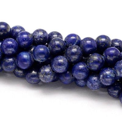 Natural Lapis Lazuli 4mm round beads (approx 48 beads)
