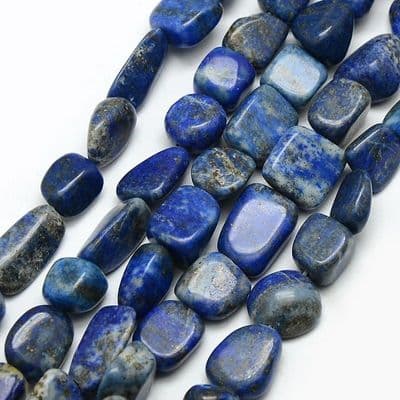 Natural Lapis Lazuli Nugget Beads (25)