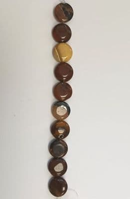 Natural Mookaite Gemstone Beads (15x7mm) 10 beads