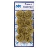Organza Ribbon Roses Gold (8)