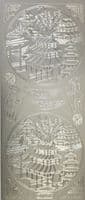 Oriental Village Silver Peel-Off Sticker