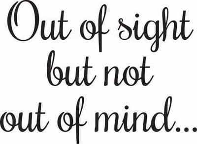 Out of sight but not out of mind Woodware Clear Stamp (JWS094)