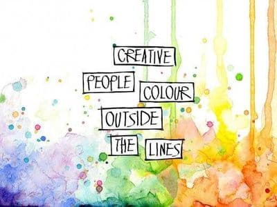 Outside The Lines Visible Image Stamp