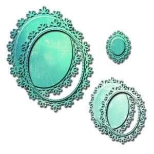 Oval Floral Deco Elements Spellbinder Die