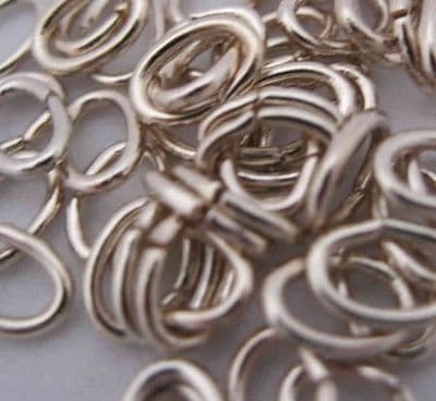Oval Jump Rings - 5x7mm - Champagne (120)