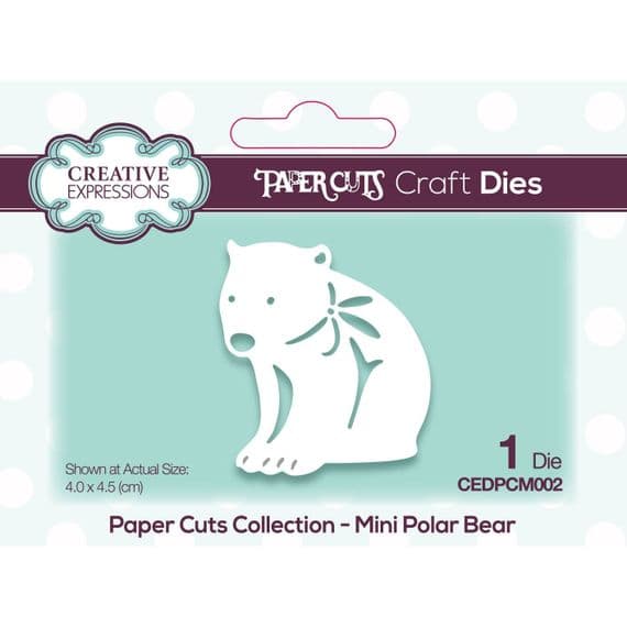 Paper Cuts Mini Die Polar Bear (CEDPCM002)