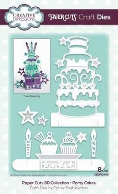 Papercuts 3D Collection Party Cakes Die Sue Wilson Die (CEDPC1018)