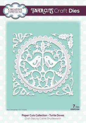Papercuts 3D Collection Turtle Doves Die Sue Wilson Die (CEDPC1020)