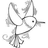 Penpattern Hummingbird Stampendous Cling Stamp (CRQ199)