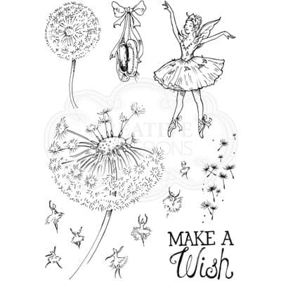 Pink Ink A5 Dandelion Ballet Clear Stamp Set