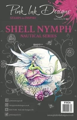 Pink Ink A5 Shell Nymph Clear Stamp Set