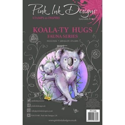 Pink Ink Designs Koala-ty Hugs A5 Clear Stamp Set