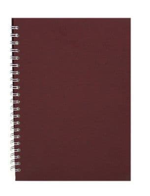 Pink Pig A4 Fat Cartridge Paper portrait sketchbook - Eco Aubergine