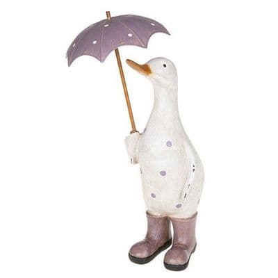 Polka Dot Brolly Duck Lilac