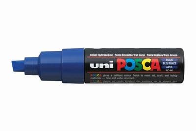 Posca Broad Chisel Tip Blue (PC-8K)