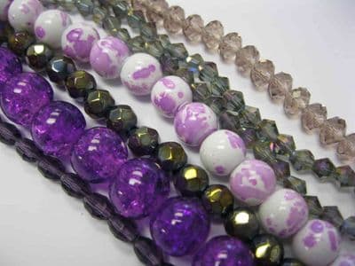 Pretty Purples Sparkle Bead Collections