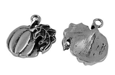 Pumpkin Charms Antique Silver (pack of 5 charms)