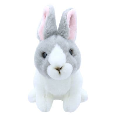 Rabbit grey & white Mini Wilberry Toy