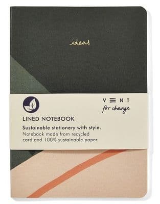 Recycled and Sustainable A5 Ideas Green Soft Lined Notebook