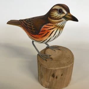 Redwing- handpainted bird