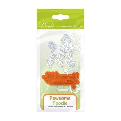 Rococo Petite Die & Stamp - Pawsome Poodle Tonic Studios Die