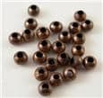 Round Spacer Beads - Nickel Free - Red Copper Colour (3mm) - pack of 100