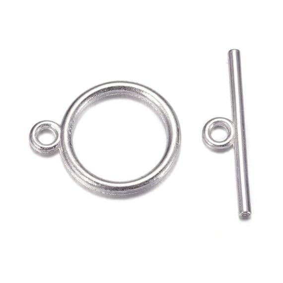 Round toggle Clasp Silver 5