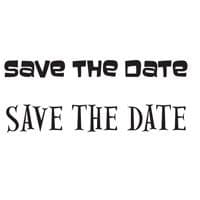 Save The Date Mini Clear Woodware Stamp (JWS029)
