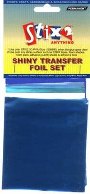 Shiny Transfer Foil Set - Sea Foam (10 sheets)