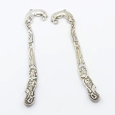 Silver Colour Bookmark - Dolphin
