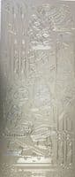Snow Sports Silver Peel-Off Sticker