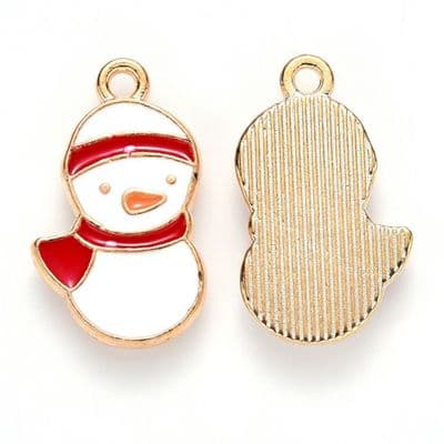 Snowman Enamel Charms (2)