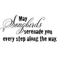 Songbirds Serenade Stampendous Cling Stamp (CRM283)