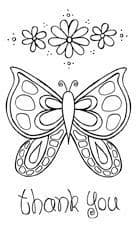 Squiggly Mini 11 PaperArtsy Stamp (Butterfly) (SM11)