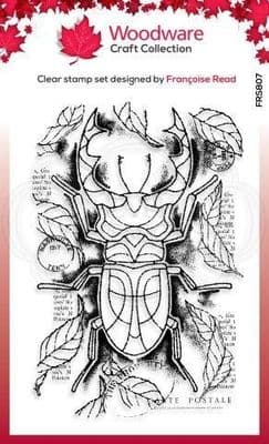 Stag Beetle Clear Woodware Stamp (FRS087)