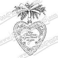 Stampendous Stamp Christmas Heart (CRR271)