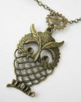 Steampunk Owl Necklace & Earrings Kit