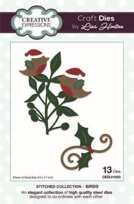 Stitched Collection Birds Sue Wilson Die (CEDLH1003)