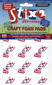 Stix2 3D foam - Supervalue pack 880 squares 5x5x2mm