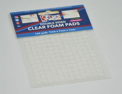 Stix2 Clear 3D Pads - 7mm x 7mm x 1mm