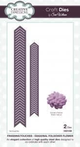 Sue Wilson Diagonal Foldover Flower Die (CED1436)