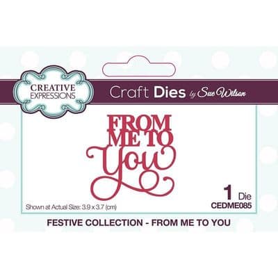 Sue Wilson Mini Expressions from Me To You Craft Die (CEDME085)