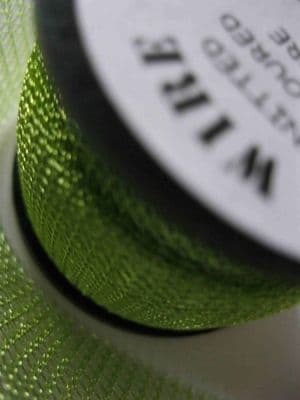 Supa Green chartreuse  0.1mm Knitted Wire (15mm wide x 1m)