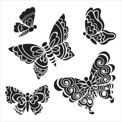 Sweet Butterflies Crafter's Workshop Mask 6