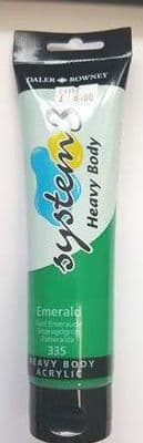 System 3 Acrylic Paint Heavy Body - Emerald 150ml
