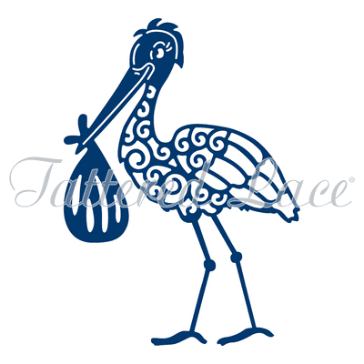 Tattered Lace Die - Stork