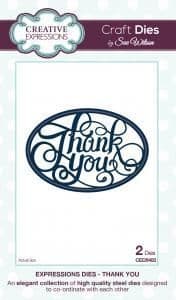 Thank You Creative Expressions Die (CED5403)