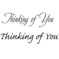 Thinking Of You Clear Mini Woodware Stamp (JWS002)