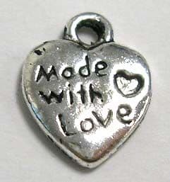Tibetan Silver Heart Pendant/Charm 